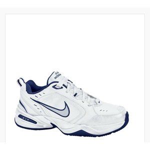 Nike Mens Air Monarch IV  White Navy Running Shoes